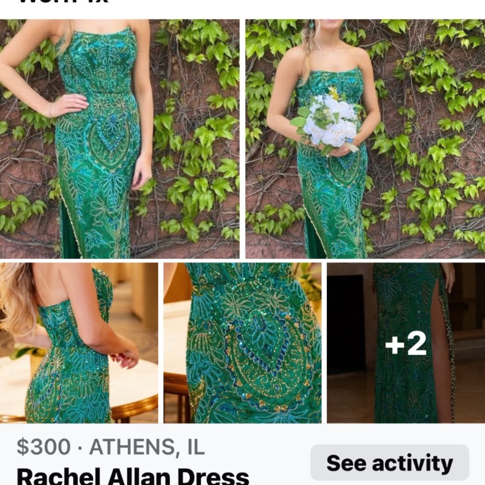 Rachel Allan Emerald Dress